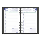Blueline - 2027 Agenda quotidien CoilPro avec couverture rigide à texture imitation lézard – 8 po x 5 po – Couleurs assorties – Bilingue-Calendriers de référence du mois précédent, du mois courant et des deux mois suivants sur chaque double page