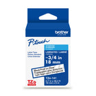 Brother - Ruban laminé authentique pour étiqueteuses P-touch - 18 mm de largeur x 8 m de longueur - transparent avec texte noir-Ruban laminé TZe transparent avec texte noir de 18 mm