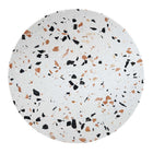 Modway - Lippa Rond de 20 po Terrazzo Table d’appoint - Terrazzo noir-Assemblée requise
