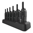 Cobra - PX650 Radio bidirectionnelle professionnelle FRS avec station de chargement – Lot de 6-Transmission Activée Par La Voix (Vox): Utilisation mains libres pour une communication automatique lorsque vous parlez