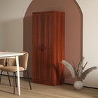 HOMCOM - Armoire de cuisine avec étagères réglables pour salle à manger - beige-Les étagères réglables permettent de ranger des objets plus grands, sans se soucier de leur adaptation 
