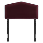 Modway - Cosette Performance Velvet Tête de lit taille jumelle, Mûrier-Amorti en mousse dense