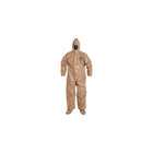 Dupont – Combinaison de protection personnelle Tychem CPF3, poignets élastiques, petit (C3128t-S)-Couleur : Havane/Havane/Brun
