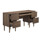 Modway - Render Bureau - Noyer-Coussinets de pied non marqués