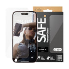PanzerGlass - SAFE Protecteur d'écran pour iPhone 15 - Transparent-Protecteur d'écran ultra-large