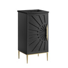 Modway - Awaken 18" Vanette de salle de bain - Noir noir-Armoire de toilette moderne pour salle de bain