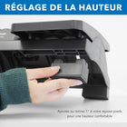 Mount-It! - Repose-pieds ergonomique à double pédale - Noir-Dimensions du produit : 16,8 po x 12,6 po