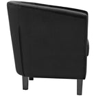 Modway - Prospect Performance Velvet Fauteuil - Noir-Pieds en bois teinté à l’espresso