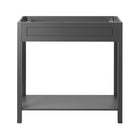 Modway - Altura 36" Armoire de toilette de salle de bain (lavabo non inclus) - Gris-8