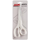 JAM Paper - Ciseaux de précision multi-usages robustes - 8 po - blancs-Taille : 8 pouces (204 cm) de longueur totale | Idéal pour toutes les utilisations à la maison, sur le bureau, au bureau et pour les arts et l'artisanat