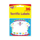 TREND enterprises - Étiquettes nominatives autocollantes Happy Birthday-Les étiquettes lumineuses et accueillantes sont sans acide et conçues pour une écriture sans bavure avec des marqueurs ou des stylos.