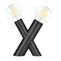 Dainolite - Lampe de bureau transitionnelle Temora - Noir mat-Aucun assemblage requis