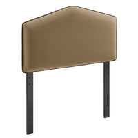 Modway - Cosette Performance Velvet Tête de lit taille jumelle, Taupe-Velours de performance résistant aux taches