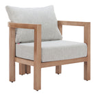 Zuo - Leto Fauteuil avec accoudoirs - Gris-Assemblage requis