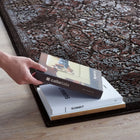 Modway - Westia Vintage turc orné Tapis de 5 pi l x 8 pi L - Brun foncé et bleu argenté-Mélange polypropylène / polyester