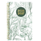 Blueline - Agenda Scolaire Hebdomadaire/Mensuel - 8 po H x 5 po l - Motif Floral - Anglais-Présentation hebdomadaire lignée