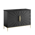 Modway - Awaken 48" Vanette de salle de bain - Noir noir-Armoire de toilette moderne pour salle de bain