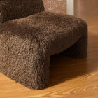 Modway - Mina Fausse fourrure Chaise d’accent - Brown-Capsules de pied sans marque