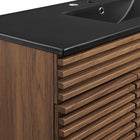 Modway - Render 48" Vanité de salle de bain à un seul lavabo - Noir noyer-MDF et panneau de particules
