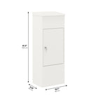Ceha Canada - Boîte à colis format moyen - 16 po l x 12 po P x 41 po H - Blanc-CONCEPTION CONVIVIALE : L'ouverture de la boîte est conçue pour la commodité de l'utilisateur et intègre une grande chicane antivol pour une sécurité accrue