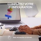 Logitech - MX Mechanical Mini pour Mac Clavier Sans Fil Illumine - Boutons Tactiles Silencieux - Gris ( Space Grey)-10