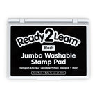 Ready 2 Learn - Tampon encreur lavable géant - Noir - 6,2 po L x 4,1 po l - Paquet de 2-Créez des images vives: L'encre de haute qualité fournit des images nettes une fois tamponnées. Utilisez-le pour décorer des affiches, des panneaux, des cahiers et bien plus encore !