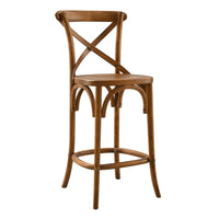 Modway - Gear Tabouret de comptoir - Noyer-Tabouret de comptoir de ferme moderne