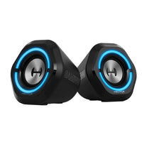 Hecate by Edifier - G1000 Enceintes stéréo de jeu multi-entrées Bluetooth avec lumières RGB - Noir-12 modèles d'effets d'éclairage ambiant RGB sont conçus pour les haut-parleurs de PC, pour personnaliser votre bureau et améliorer votre expérience de jeu et d'écoute