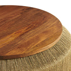 Modway - Maris Herbiers marins et bois Table basse - Noyer naturel-Entièrement assemblé