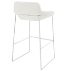 Modway - Garner Tabouret de bar - Blanc-Repose-pieds intégré