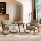 Zuo - Hady Chaise berçante - Gris-Dimensions: 34,6 po L x 25,6 po L x 31,1 po H