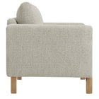 Modway - Hawken Tissu Boucle Fauteuil d’accent - Hêtre parchemin-Assemblée requise