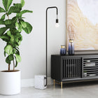 Zuo - Lampe sur pied Lancia - Noir-Assemblage requis