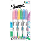 Sharpie - Marqueurs pastel S-Note Art - Pointe biseautée - Vert - Paquet de 6-L'encre sans bavure garde votre travail propre