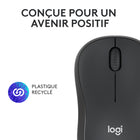 Logitech - M240 Silent Souris sans fil - Graphite-Compatible avec les ordinateurs portables MacBook Neo : connexion Bluetooth instantanée, compatibilité parfaite et couleurs assorties
