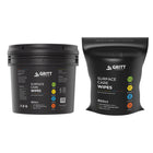 Gritt Commercial - Lingettes nettoyantes multi-usages pour surfaces avec seau - Parfum frais - 20,3 x 15,2 cm - 800 lingettes par rouleau - Paquet de 4-Enlève la sueur, les huiles corporelles et la saleté des surfaces