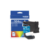 Brother - LC504XLCS Cartouche d’encre cyan authentique à haut rendement-Cartouche d’encre à haut rendement, impression jusqu’à 1 000 pages