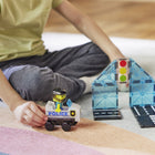 Magna-Tiles - Ensemble de construction magnétique Patrouille policière 20 pièces-Sécurité garantie: Toutes les pièces MAGNA-TILES sont conçues pour résister à d’innombrables heures de jeu. Notre grille exclusive empêche la fissuration, tandis que les rivets de fixation maintiennent les aimants en sécurité