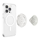 PopSockets - PopGrip pour MagSafe Rond avec Anneau Adaptateur - Paillettes-Aimants 50 % plus puissants*