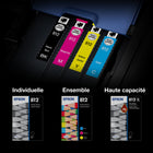 Epson - T812 Cartouche d'encre - Grande capacité - Cyan-Le système d’impression Epson est particulièrement conçu pour être utilisé avec les encres d’origine Epson. L’utilisation d’encres non authentiques peut entraîner des dommages qui ne sont pas couverts par la garantie limitée de l’imprimante