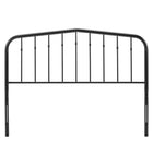 Modway - Lennon Métal Tête de lit King, Noir-Hauteur ajustable