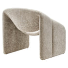 Modway - Vivi Chenille Rembourré Chaise d’accent - Kaki-Entièrement assemblé