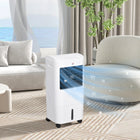 HOMCOM - refroidisseur d’air évaporatif 31 po avec oscillation à 60° et réservoir d’eau de 4 gal - blanc-Fonction d’oscillation à 60° pour une couverture étendue 