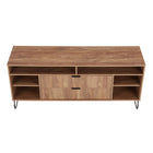 Manhattan Comfort - Meuble TV moderne DUMBO 62,99 po - Brun doré-Garantie limitée du fabricant de 30 jours