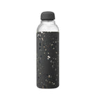 W&P - Bouteille à eau Porter - terrazo anthracite-Bouteille à eau, 590 ml (20 oz), terrazzo anthracite, en verre borosilicate et en silicone