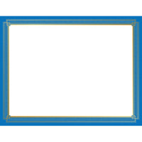 Geographics - Certificats Blue Tree élégant sans acide, papier cartonné épais avec feuille d’or - 8,5 po l x 11 po H - Paquet de 15-Compatible avec les imprimantes à jet d'encre et laser