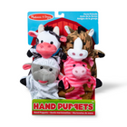 Melissa & Doug - Marionnettes à main - les amis de la ferme - Set de 4-Taille adaptée aux enfants et à la plupart des adultes