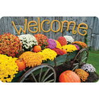 Ashley Productions - The Original Fun Mat - Tapis de Bienvenue - 15 -5" x 23 -5" - Bienvenue au Charriot de Récolte-Mesure et design : Le tapis de bienvenue Harvest Wagon mesure 15,5 po x 23,5 po.