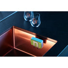 Happy Sinks - Porte-éponge, acier inoxydable-Matériau : Acier inoxydable, aimants