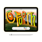 Apple - iPad 10eme generation, 10,9 po ecran Liquid Retina, Wi-Fi 6, puce A14 Bionic, 256 Go, iPadOS 16, Argent-Touch ID pour l'authentification securisee et Apple Pay
